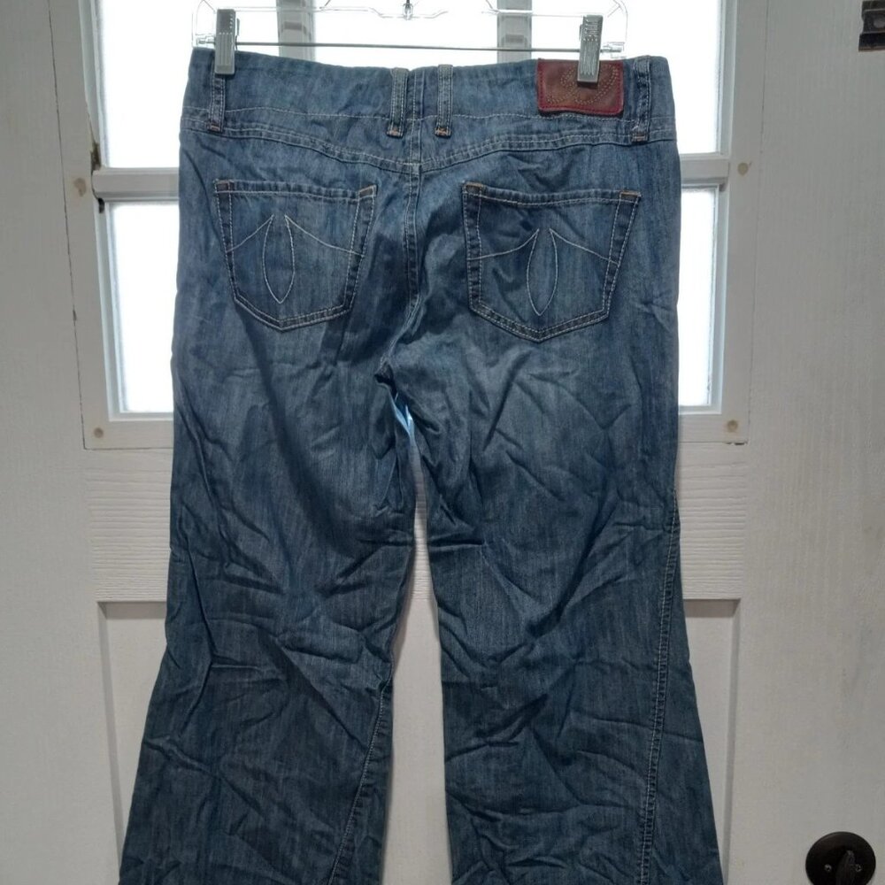 Level 99 Wide Flare Leg Jeans Women Size 27 - Picture 7 of 8